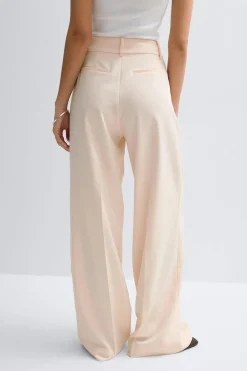 Mid waist wide trousers