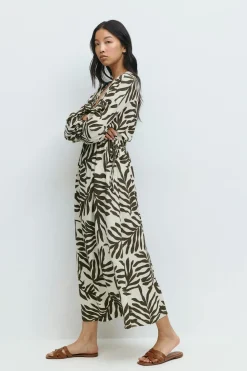 Midi wrap dress