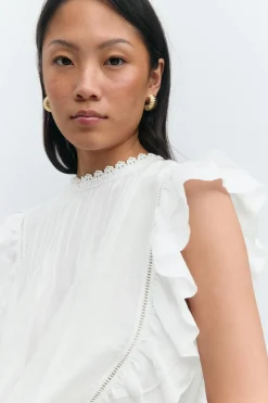 Mini boho frill top