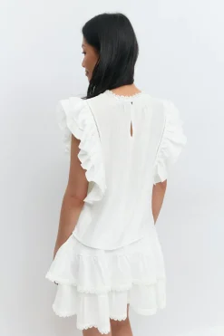 Mini boho frill top