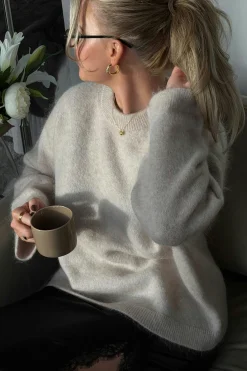 Mohair knitted sweater