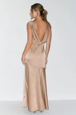 Open back rhinestone dress