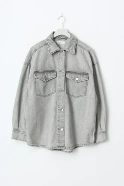 Oversize denim shirt
