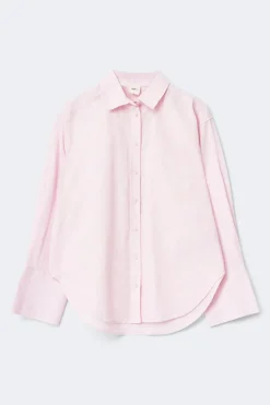 Oversized linen blend shirt