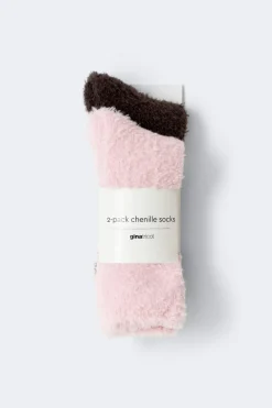 2-pack chenille socks
