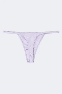 3-pack cotton picot thong