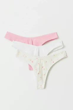 3-pack cotton thong