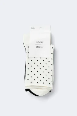 2-pack dotted socks