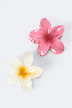 2-pack flower hair clips