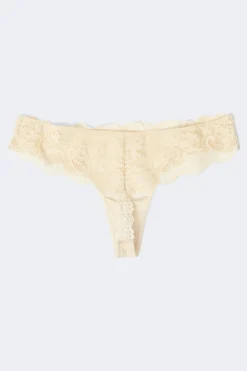 3-pack scallop lace thong