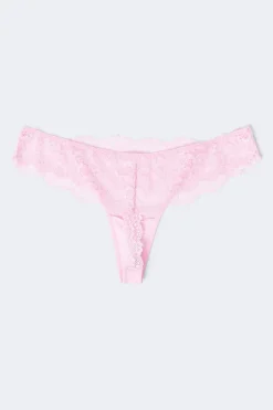 3-pack scallop lace thong