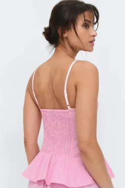 Peplum loungewear top