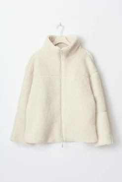 Pile zip jacket