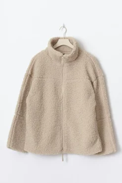 Pile zip jacket