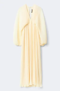 Pleated maxi dress