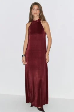 Pleated maxi dress