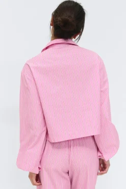 Poplin pyjamas shirt
