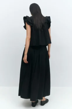 Poplin skirt