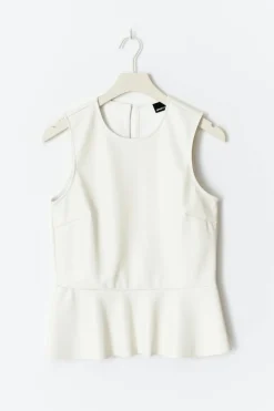 Pu peplum top