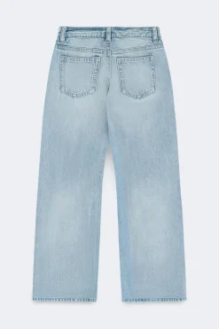 Rebel low wide petite jeans