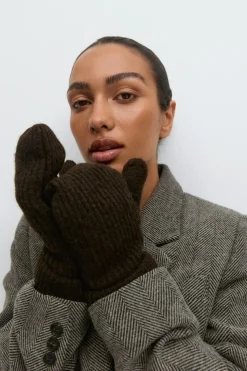 Rib mittens