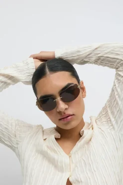 Rimless sunglasses