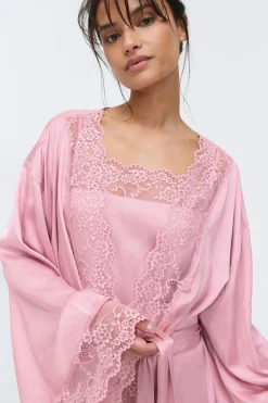 Satin loungewear robe