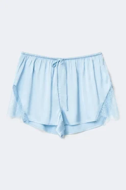 Satin loungewear shorts
