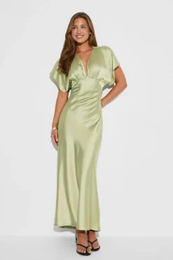 Satin maxi dress