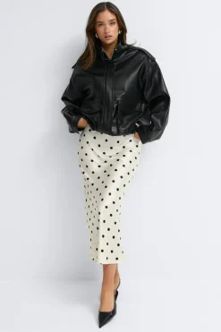 Satin skirt
