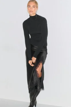 Satin skirt
