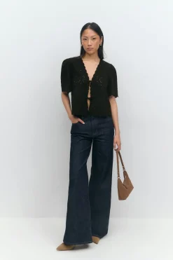 Scallop edge blouse