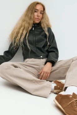 Short pu jacket