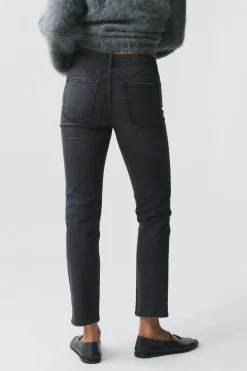 Slim straight jeans