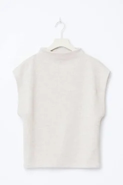 Soft funnel neck top