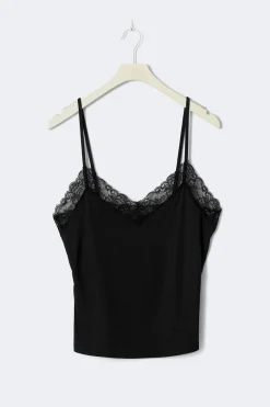 Soft lace loungewear singlet