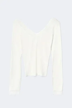 Soft lace loungewear top