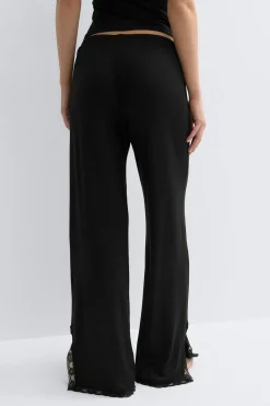 Soft lace loungewear trousers
