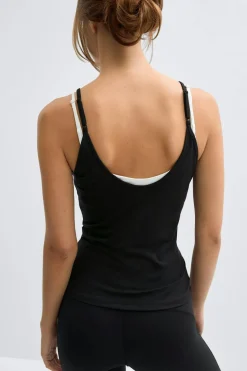 Soft strap yoga singlet