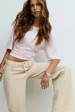 Soft touch ruched tee