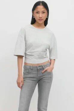 Soft touch ruched tee