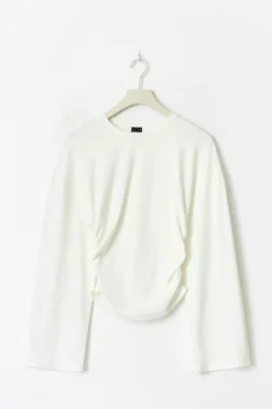 Soft touch wide sleeve top