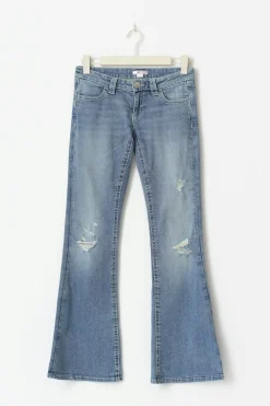Sparkle low flare jeans