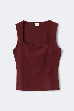 Square neck tank top