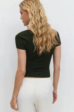 Square neck top