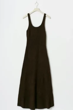 Strap knitted dress