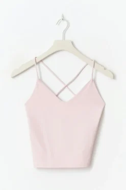 Strappy yoga singlet