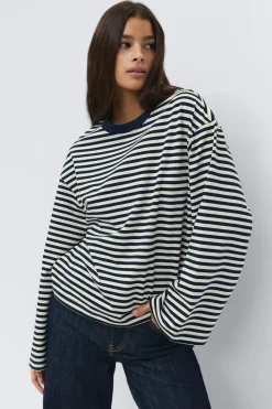 Stripe long sleeve tee