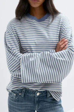 Stripe long sleeve tee