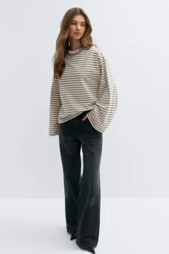 Stripe long sleeve tee